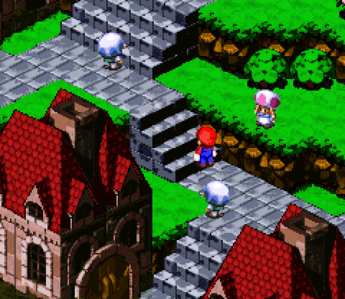 [31/03/2026] Die ersten Entwürfe des Spiels arbeiten noch mit einer 2D-Perspektive, wie sie in Squares Final-Fantasy-Reihe verwendet wird. Früh in der Entwicklung wird diese jedoch durch eine isometrische Ansicht ersetzt, die gut mit der angestrebten Render-Optik harmoniert.