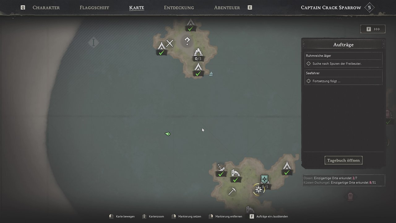 [19/03/2026] Typisch Survival-Spiel: Zu Beginn steht relativ viel Erkundung auf dem Tagesplan. Wer die Augen offenhält, entdeckt Schatzkarten und versteckte Höhlen.