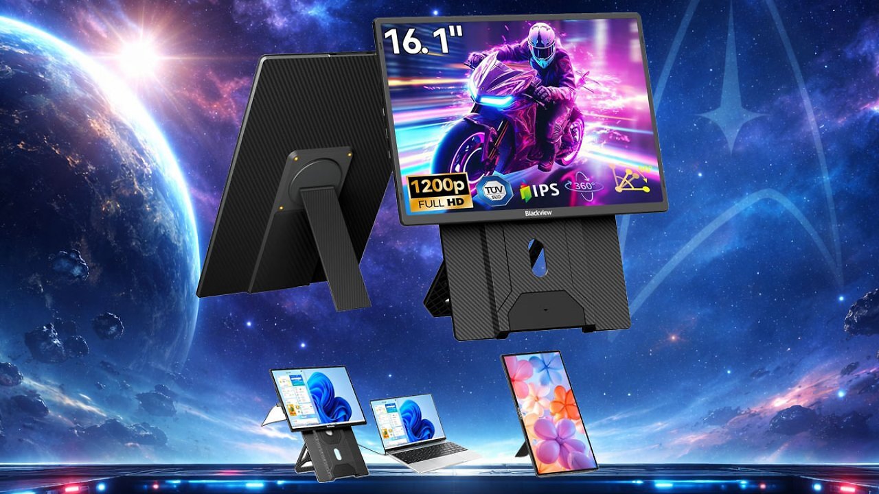 Zu wenig Platz am Laptop? Dieser portable 16-Zoll-Monitor mit Ständer kostet aktuell nur 120 Euro