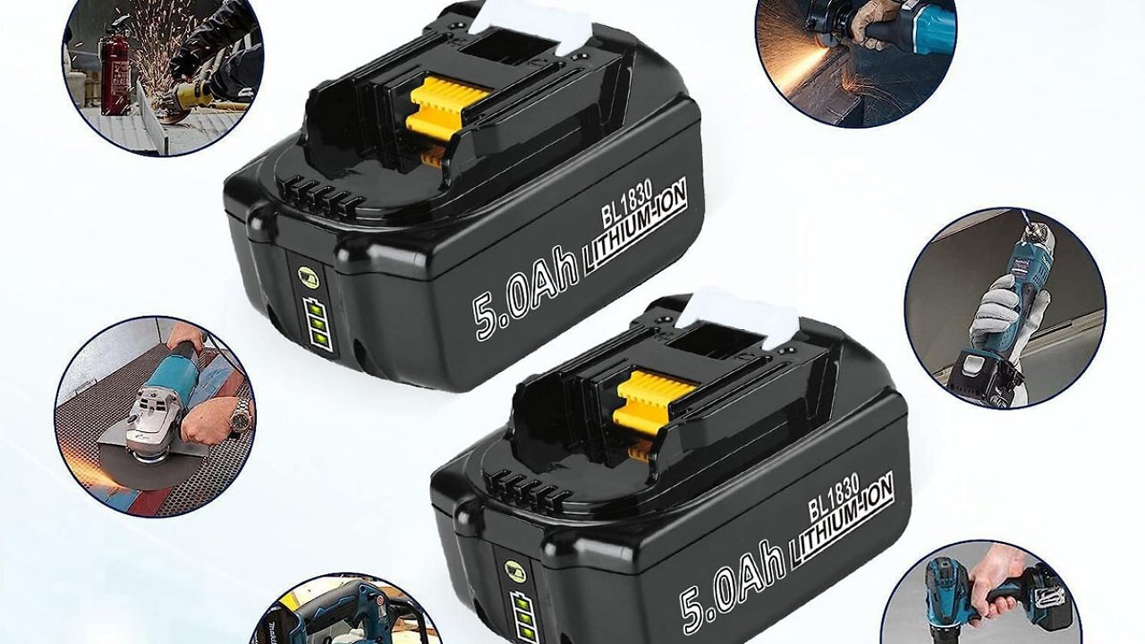 Nur für Amazon-Prime-Mitglieder: 18V-Akku-Set 2x 5,0 Ah für Makita inklusive Ladegerät rutscht unter 65 Euro