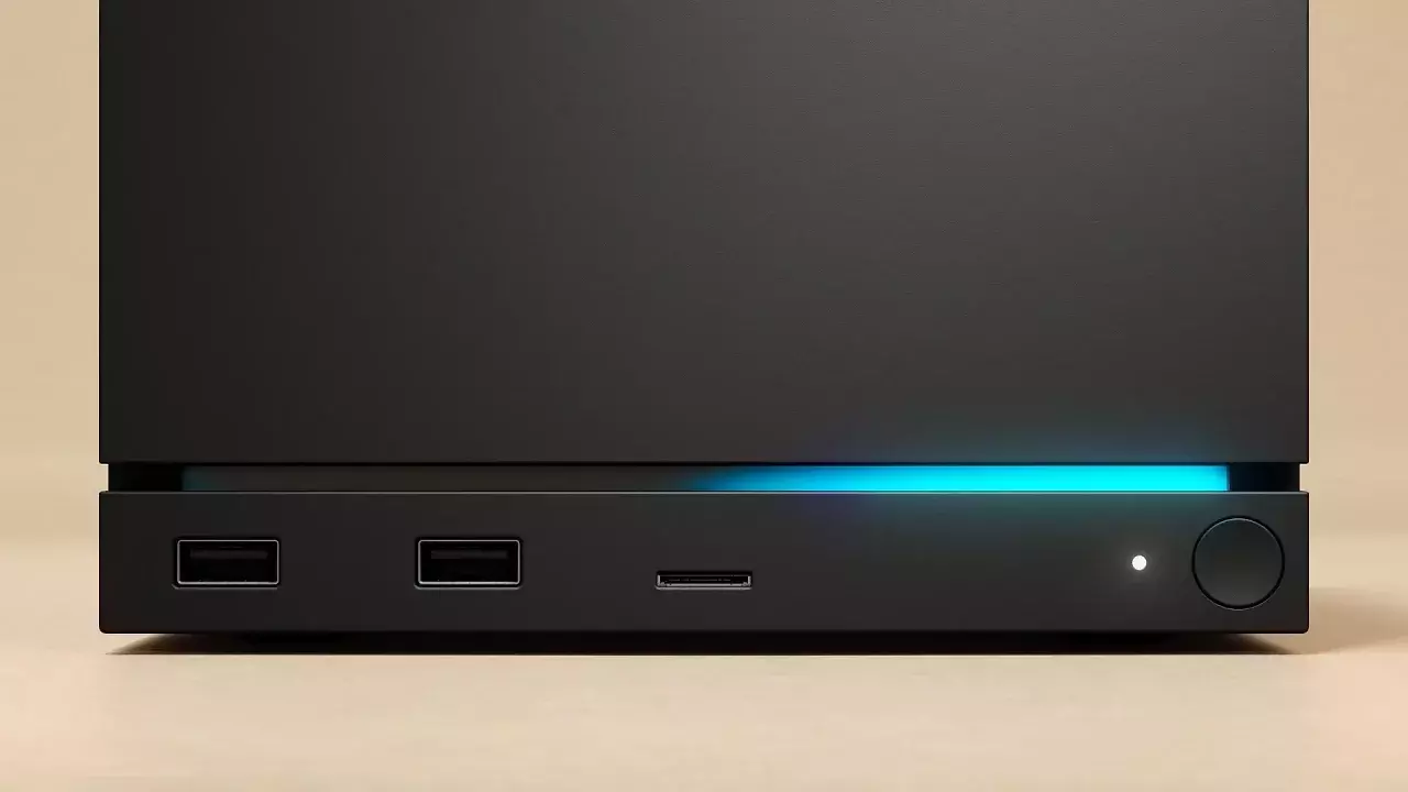 [07/03/2026] Eine dynamisch leuchtende Leiste ziert die Front der Steam Machine.