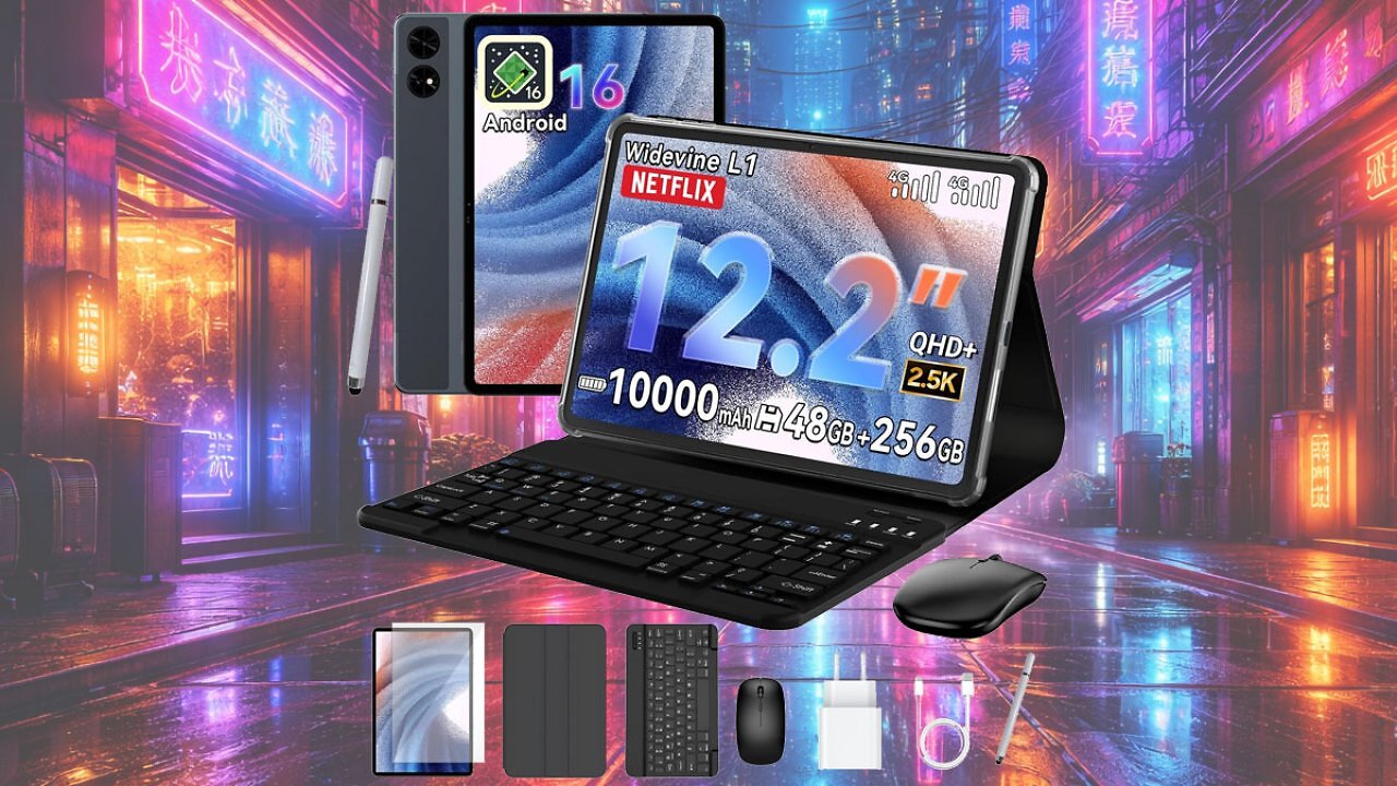 Amazon-Prime-Mitglieder zahlen kurz nur 179,99€: 12-Zoll-Tablet mit Tastatur, Maus, Stift & vier Jahren Garantie