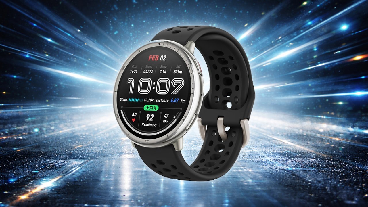 [07/04/2026] Amazfit Active 2 Smartwatch 44mm, GPS-Karten mit Richtung, Fitness-Tracker, 10-Tage-Akku, Schlafüberwachung, 160+ Sportmodi, wasserabweisend, für Android & Apple iPhone, schwarzes Silikon Amazon Angebot