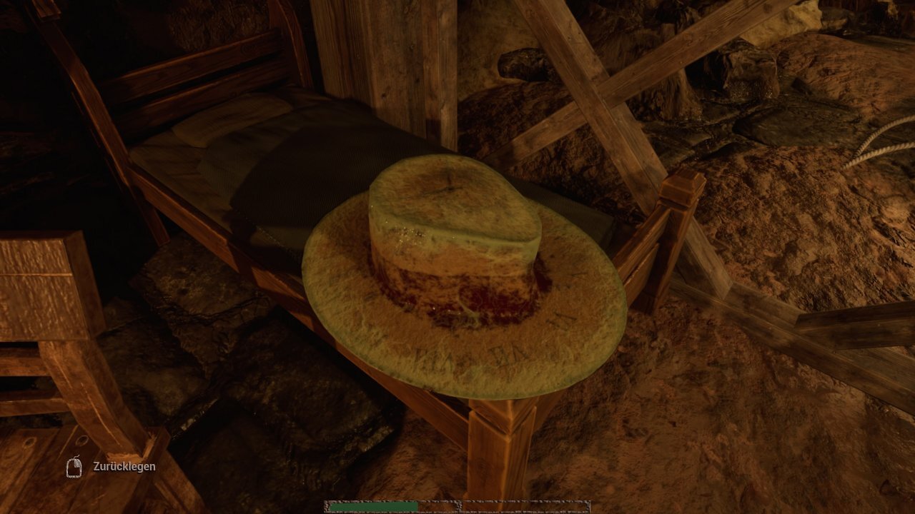 Ein Hut in der Nahansicht.