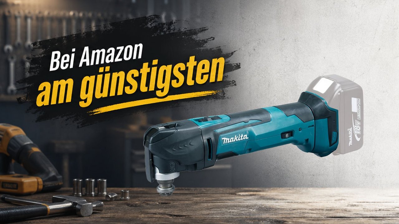 [28/04/2026] Bestpreis bei Amazon: Stark bewertetes Makita 18V Akku-Multitool DTM51Z zum Schneiden, Schleifen und Polieren