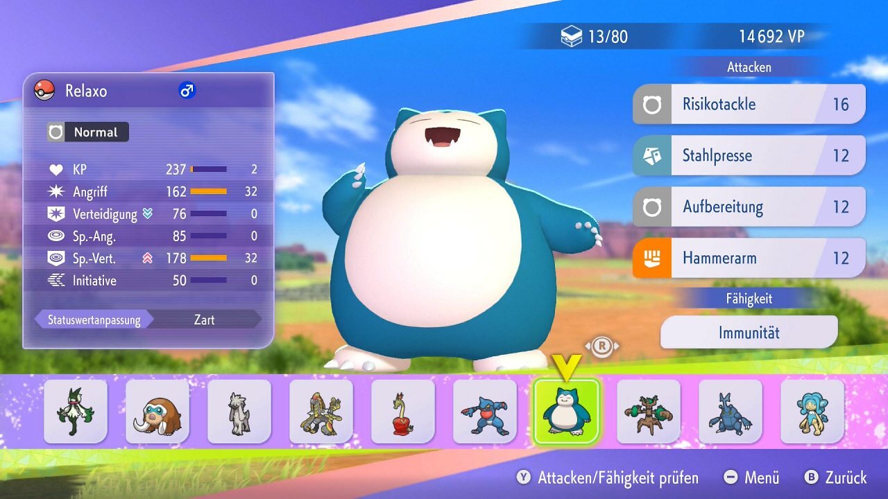 [10/04/2026] Jeden Tag werden euch auf der Ranch zehn neue Pokémon präsentiert. Ihr könnt diese entweder ausleihen oder mit V-Punkten unbegrenzt freischalten.