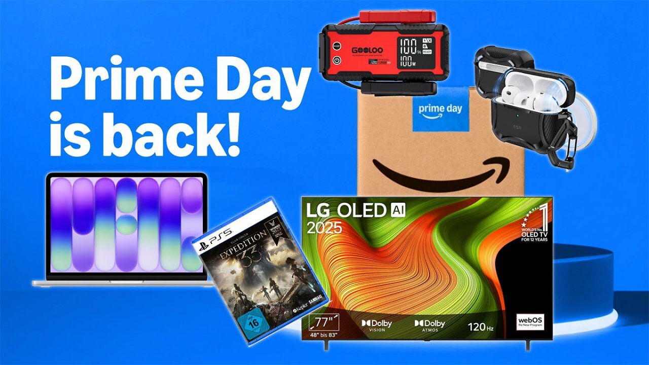 [30/04/2026] Prime Day Ankündigung 2026. Mit LG OLED TV, Macbook Neo, PS5-Spielen und mehr zu Sparpreisen