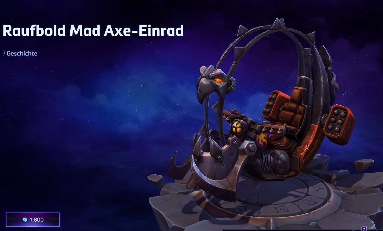 [21/04/2026] Das neue Raufbold Mad Axe-Einrad in Heroes of the Storm