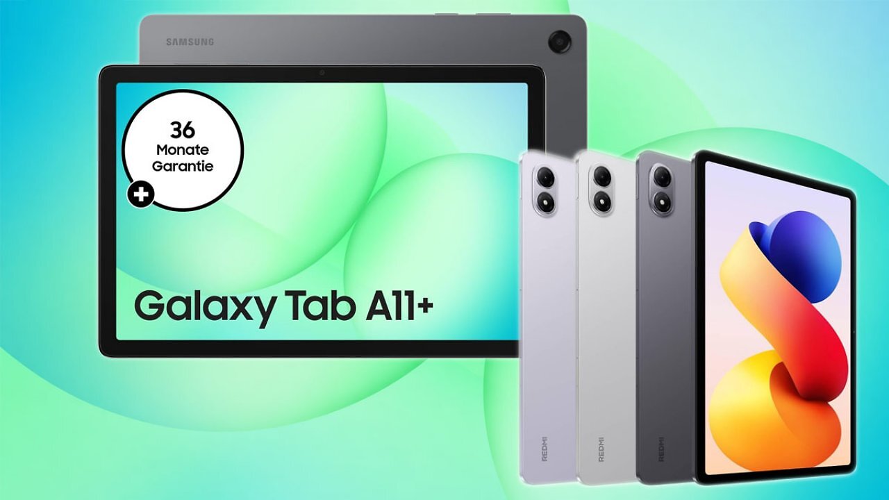 [22/04/2026] Im Amazon-Angebot: Samsung Galaxy Tab A11 Plus und Xiaomi Redmi Pad 2 Pro