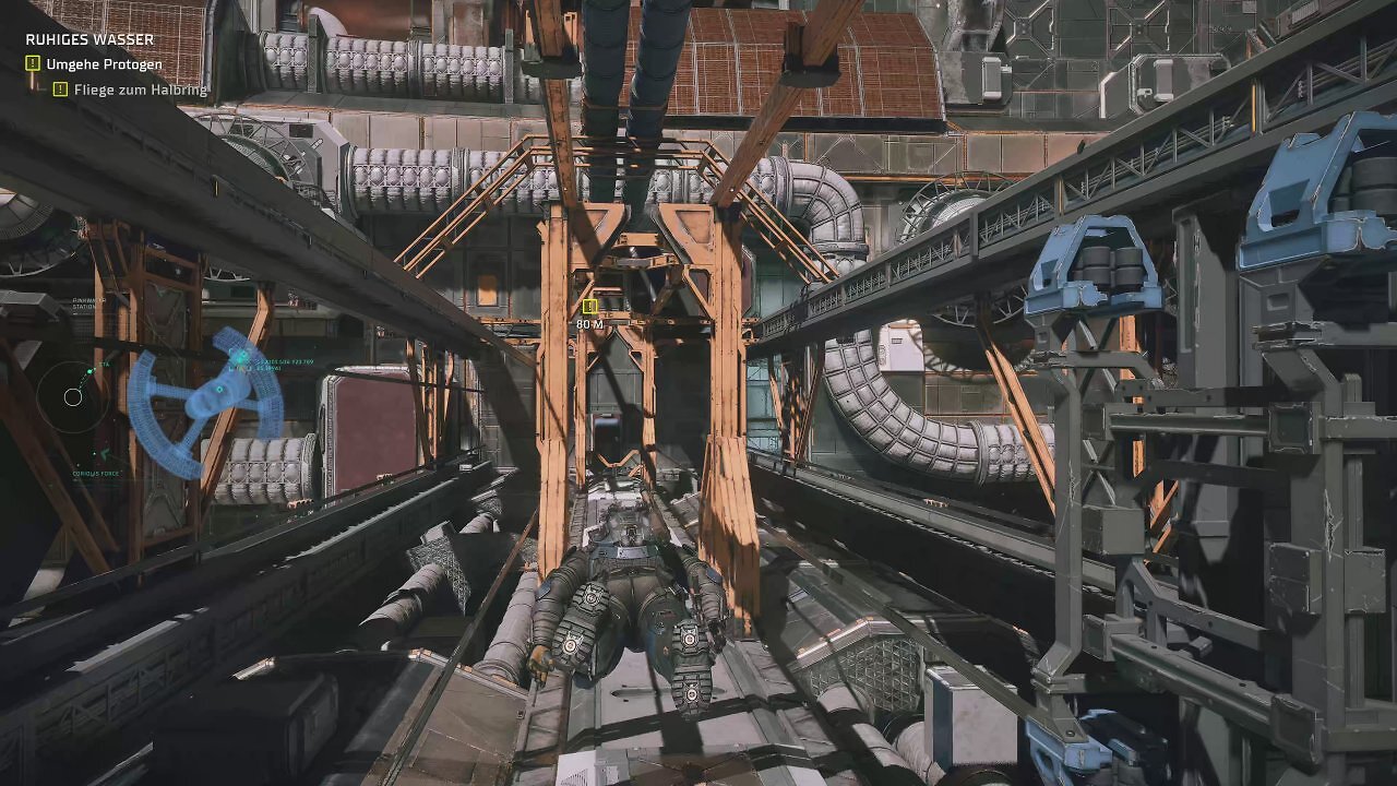 [10/04/2026] Die Entwickler haben gute Arbeit geleistet, die unwirtliche Umgebung des Vakuums des Alls im Spiel abzubilden. Dazu trägt auch die coole Sequenz bei, in der wir entlang der Station frei durch den Raum schweben.
