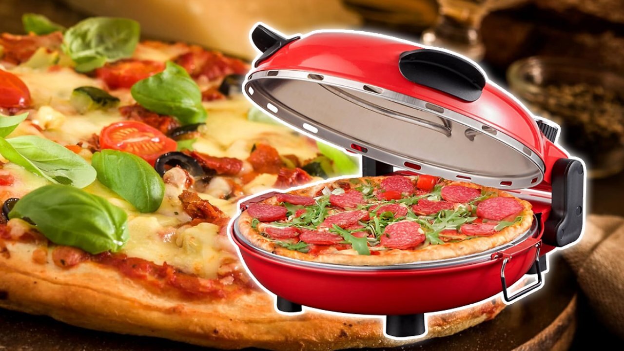 [20/04/2026] Befristet bei Amazon: Pizzaofen mit 32 cm großem Pizzastein unter 50 Euro gedrückt