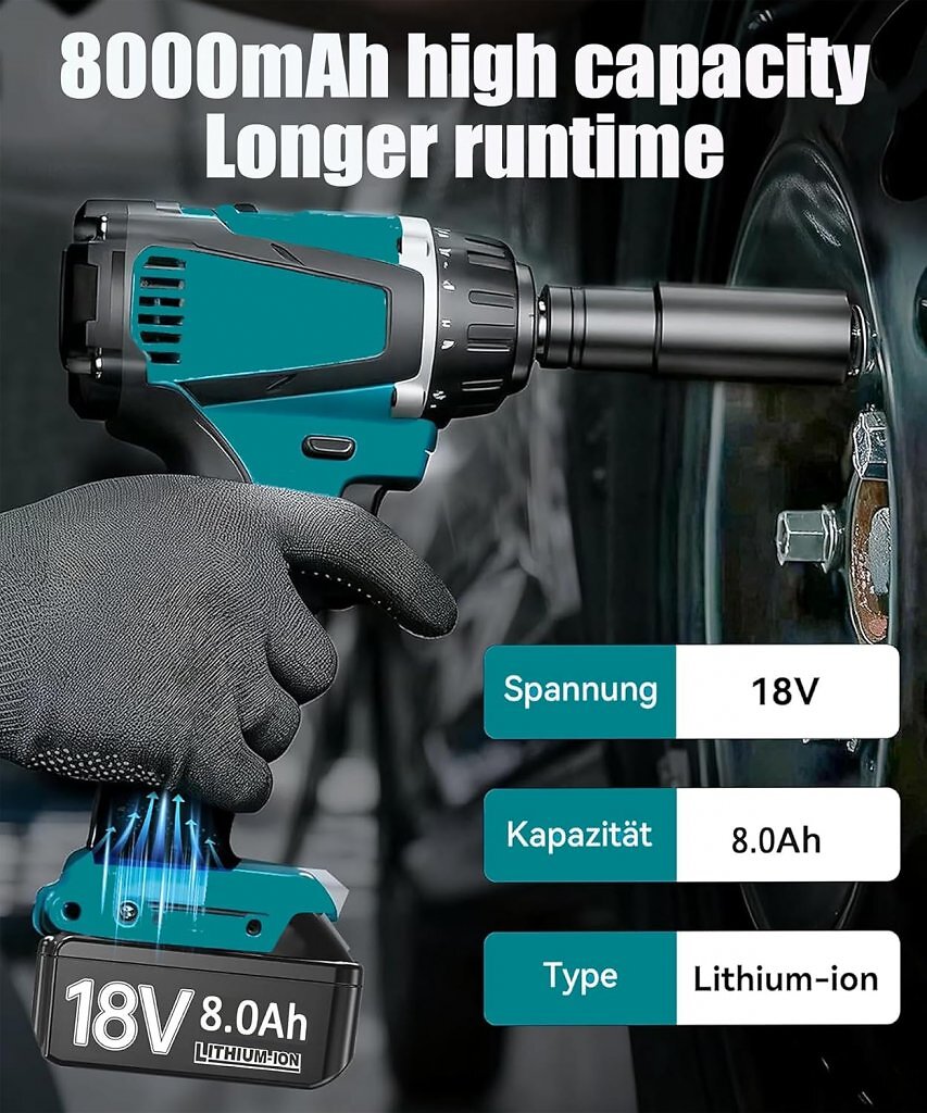 [21/05/2026] Zwei Makita-kompatible 18V-Akkus von Bonadget mit je 8,0 Ah (Herstellerangabe) kosten im Set keine 35 Euro.