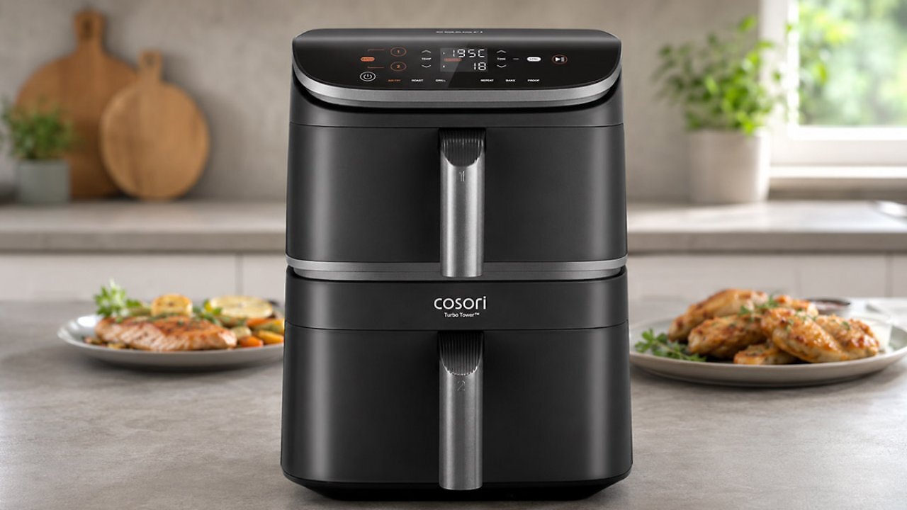 [13/05/2026] Stark nachgefragt und günstig wie nie: Cosori-Heißluftfritteuse mit 2 Kammern bei Amazon
