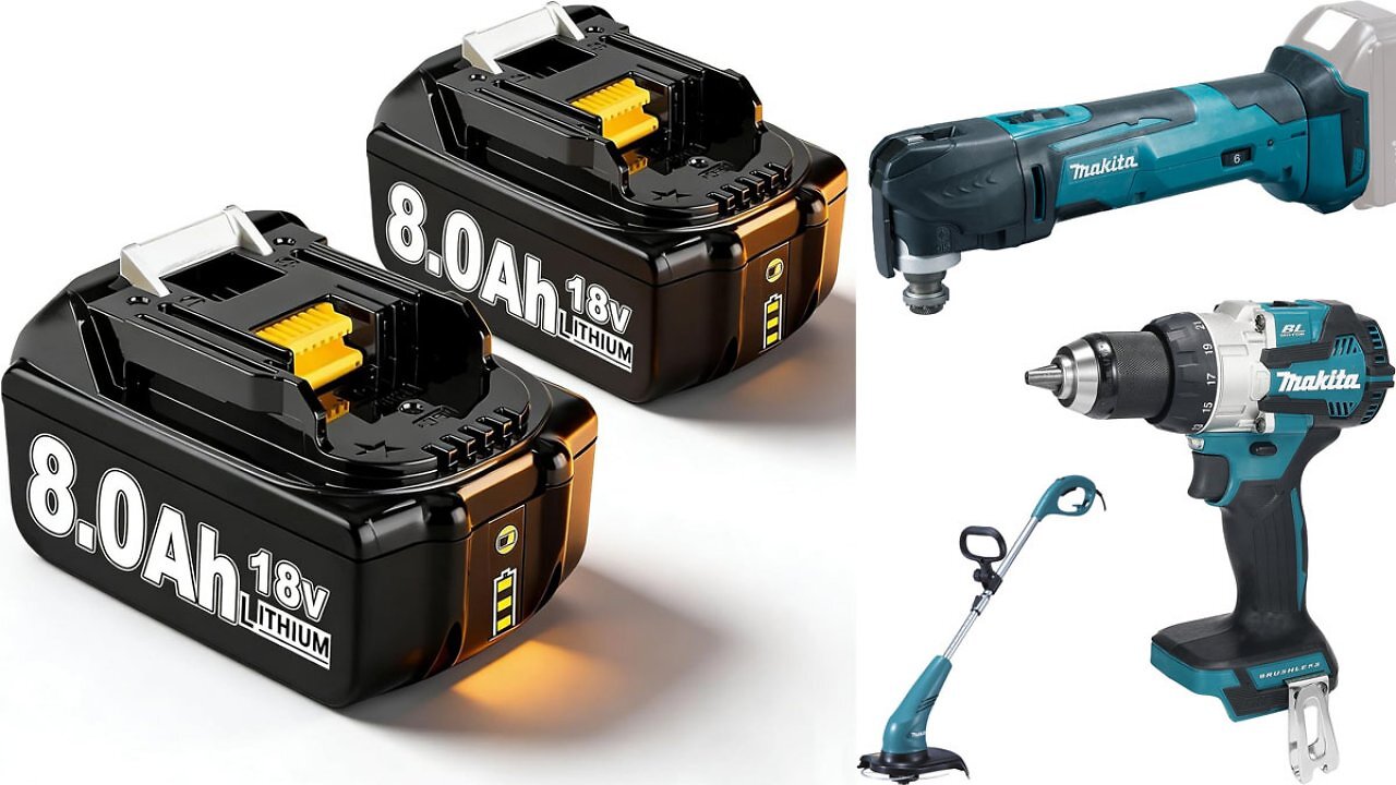 [05/05/2026] Nur bis morgen: 2x 18V-Akku 8,0 Ah für Makita nur 33,99€ - Werkzeuge ebenfalls rabattiert