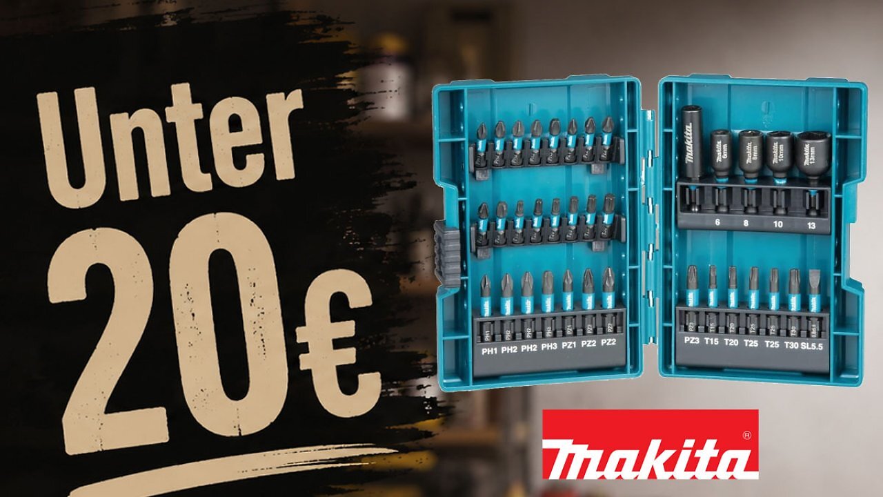 [18/05/2026] Bestpreis bei Amazon: Makita Bit-Set B-66880 für Akkuschrauber unter 20 Euro