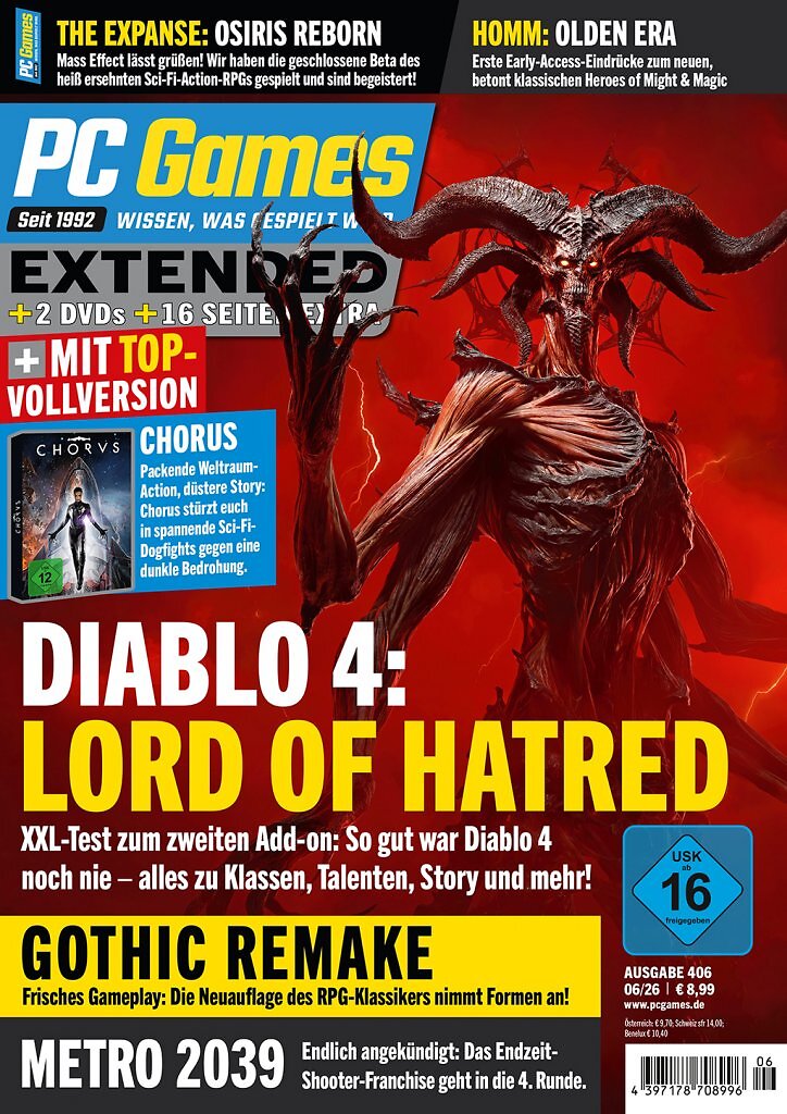[08/05/2026] Das Cover der PC Games Extended 06/26