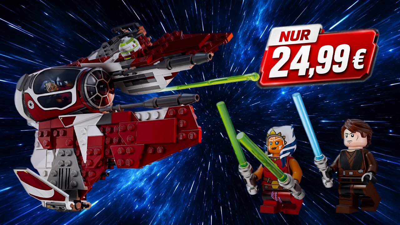 [18/05/2026] Günstig wie nie: Lego Star Wars Ahsokas Jedi Interceptor mit Minifiguren hebt zum Amazon-Tiefstpreis ab