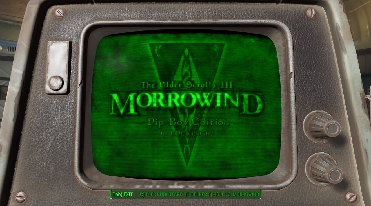 [09/05/2026] Verrückte Fallout-4-Mod: Modder lässt Morrowind direkt im Pip-Boy laufen