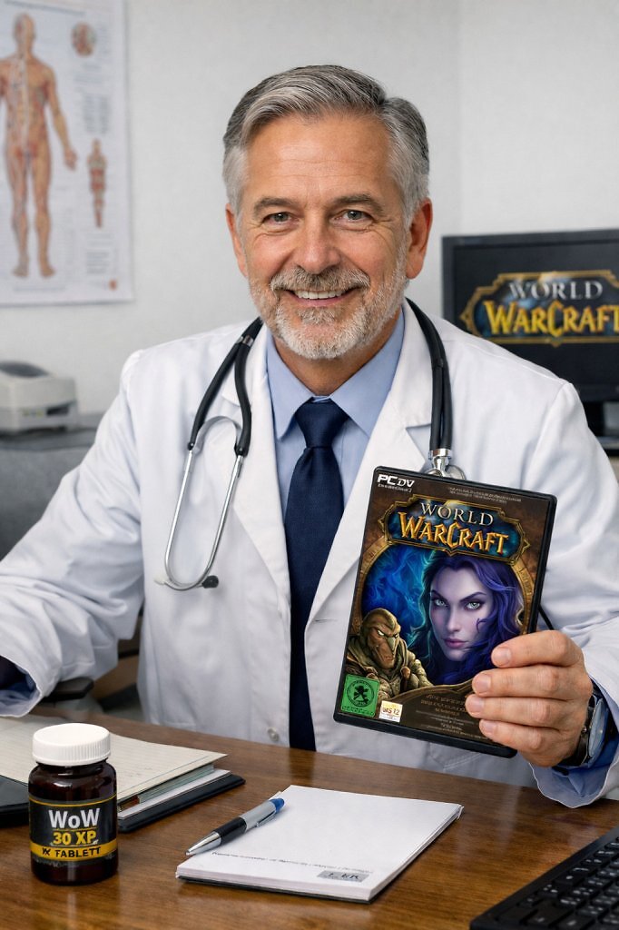[29/06/2026] Nachdem zu viele Spieler von WoW abhängig wurden, gibt es jetzt die Methadon-Version von World of Warcraft auf Kosten der Krankenkassen.