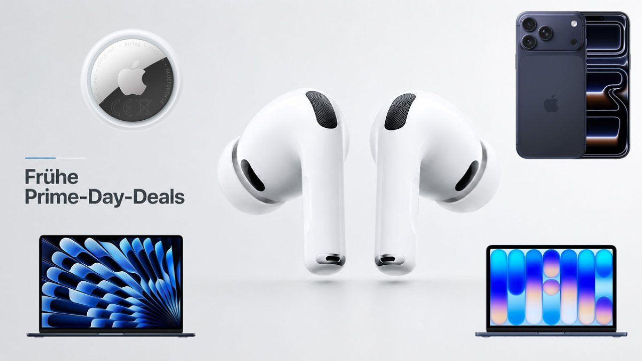 [16/06/2026] Einst 249€ - jetzt 177,64€: AirPods Pro 3 zum Amazon-Tiefstpreis - frühe Prime-Day-Deals für Apple-Highlights