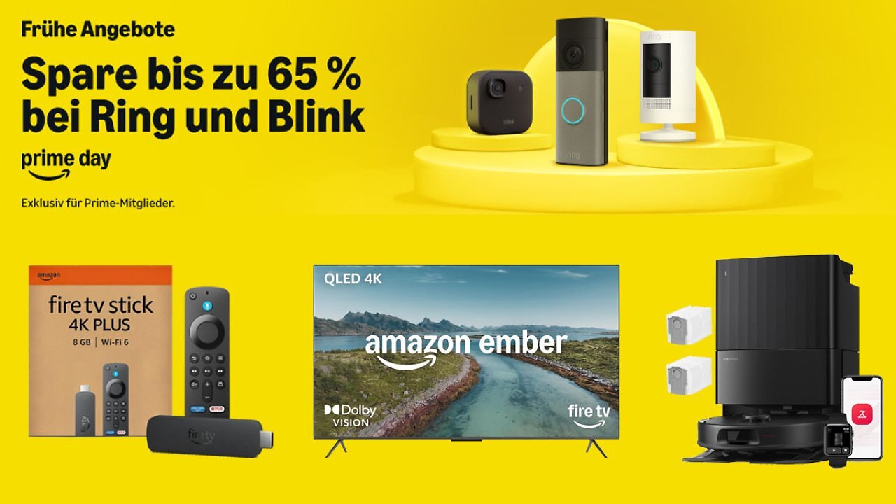[18/06/2026] Amazon aktiviert Alexa-Angebote: Blink, Ring, Fire TV Stick & Co. mit Rabatten bis 81% - früher Prime Day