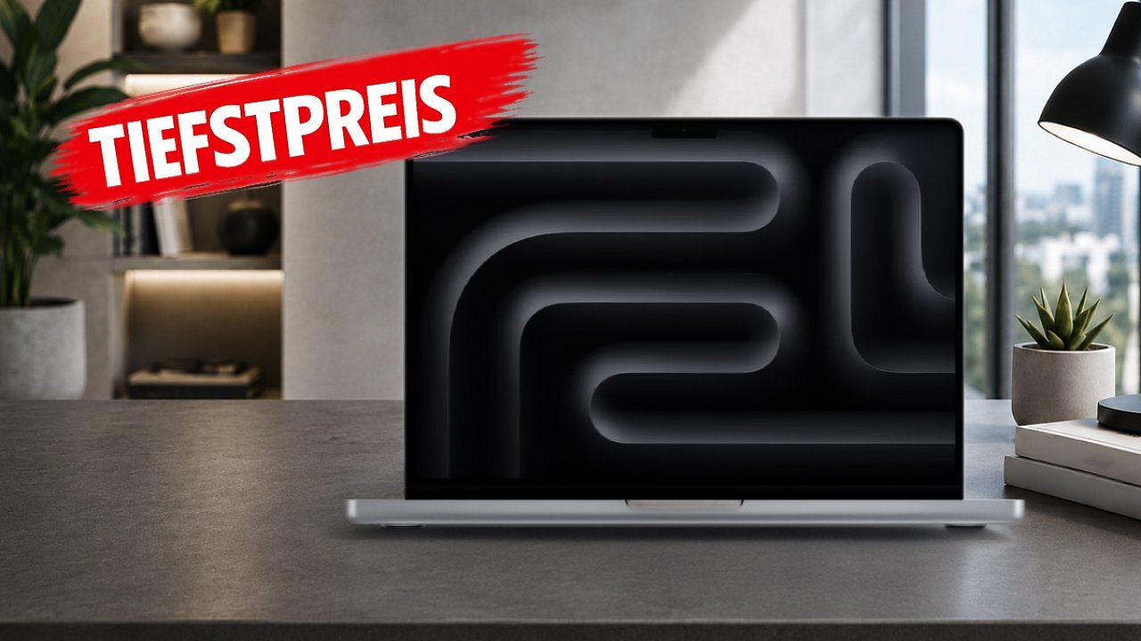 [08/06/2026] 450 Euro Rekordrabatt: Apple MacBook Pro 14 Zoll mit 16 GB RAM so günstig wie nie
