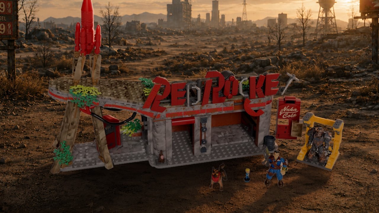 [02/06/2026] Fallout-Fans schlagen zu: Red Rocket aus 824 Klemmbausteinen mit Dogmeat günstig wie lange nicht mehr