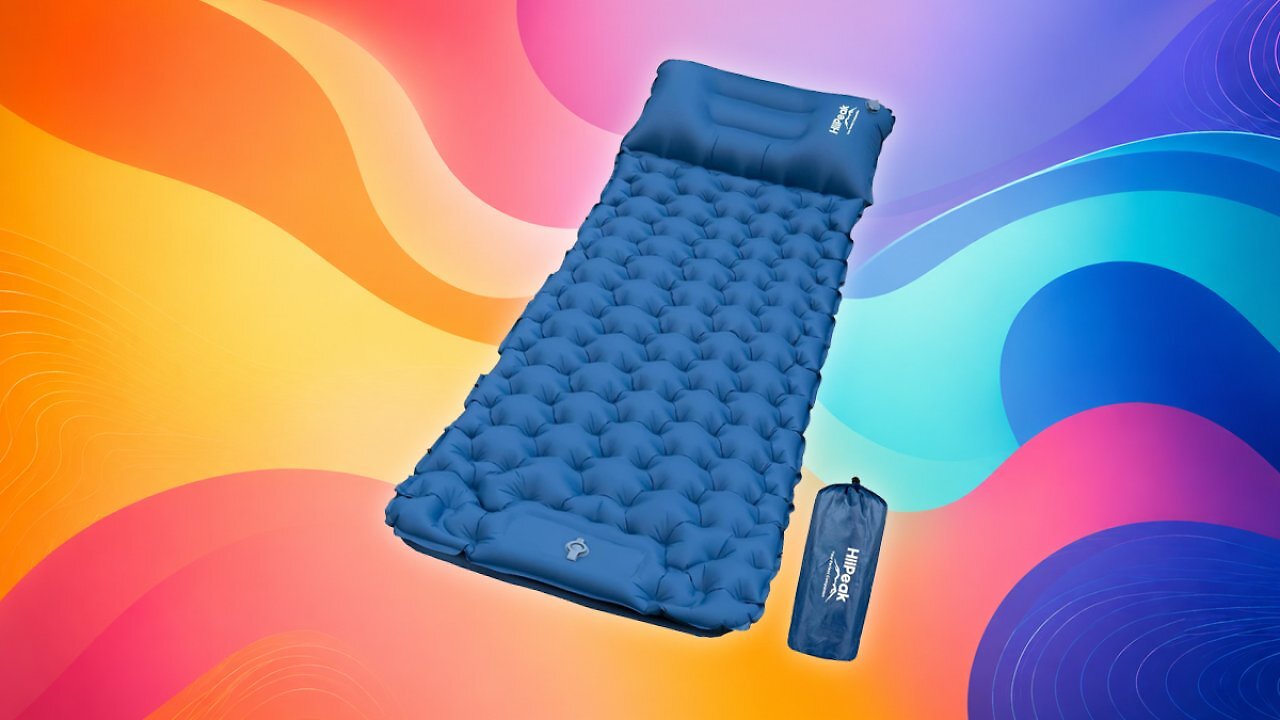 [10/06/2026] HiiPeak Isomatte Selbstaufblasend – Suede Aufblasbare Camping matratze mit Integriertem Kopfkissen, Wasserdicht Luftmatratze Outdoor, Kompaktes Packmaß, Isomatte Ultraleicht für Wandern und Strand Amazon Angebot