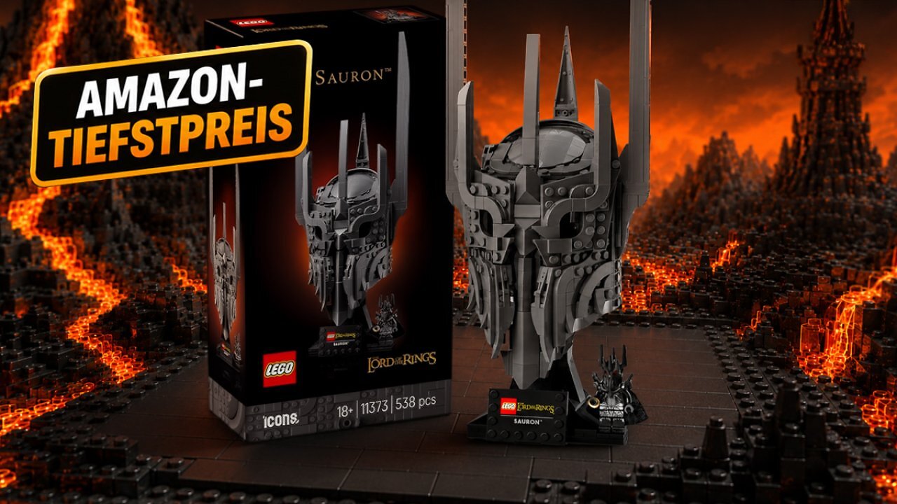 [25/06/2026] Bei Amazon nie günstiger: Lego Saurons Helm mit Sauron-Minifigur jetzt für unter 47 Euro