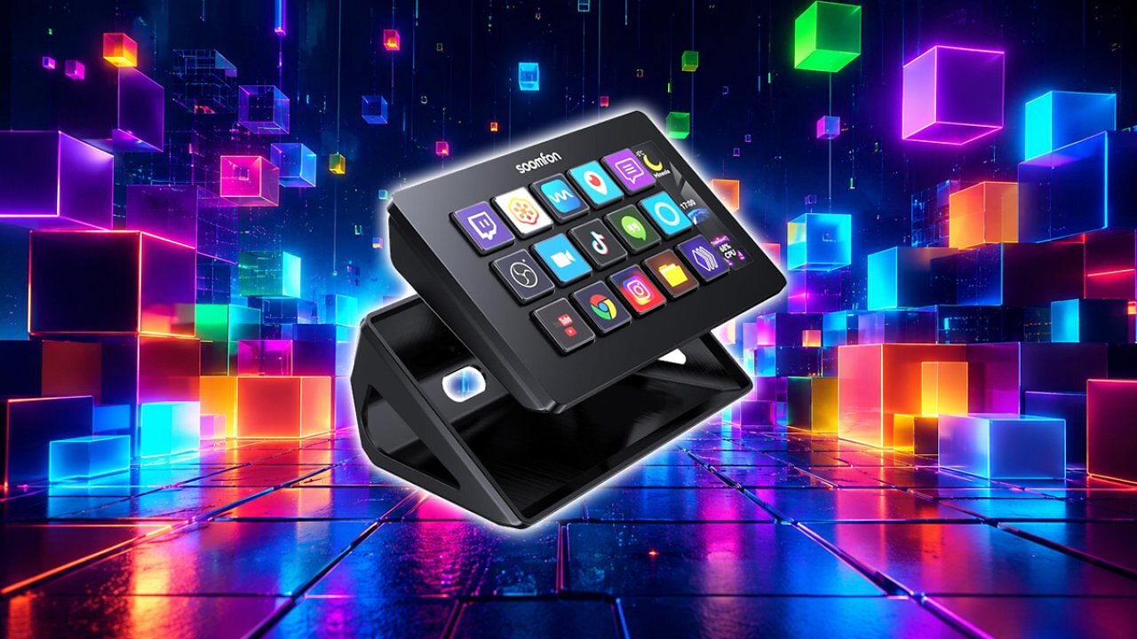 [26/06/2026] SOOMFON Stream Controller Deck mit 15 anpassbaren LCD Makrotasten, auslösen von Aktion in Apps & Software wie OBS, Twitch, Streamlabs, Discord, Mac & Windos, für Live-Streaming, Aktienhandel & Editing Amazon Angebot