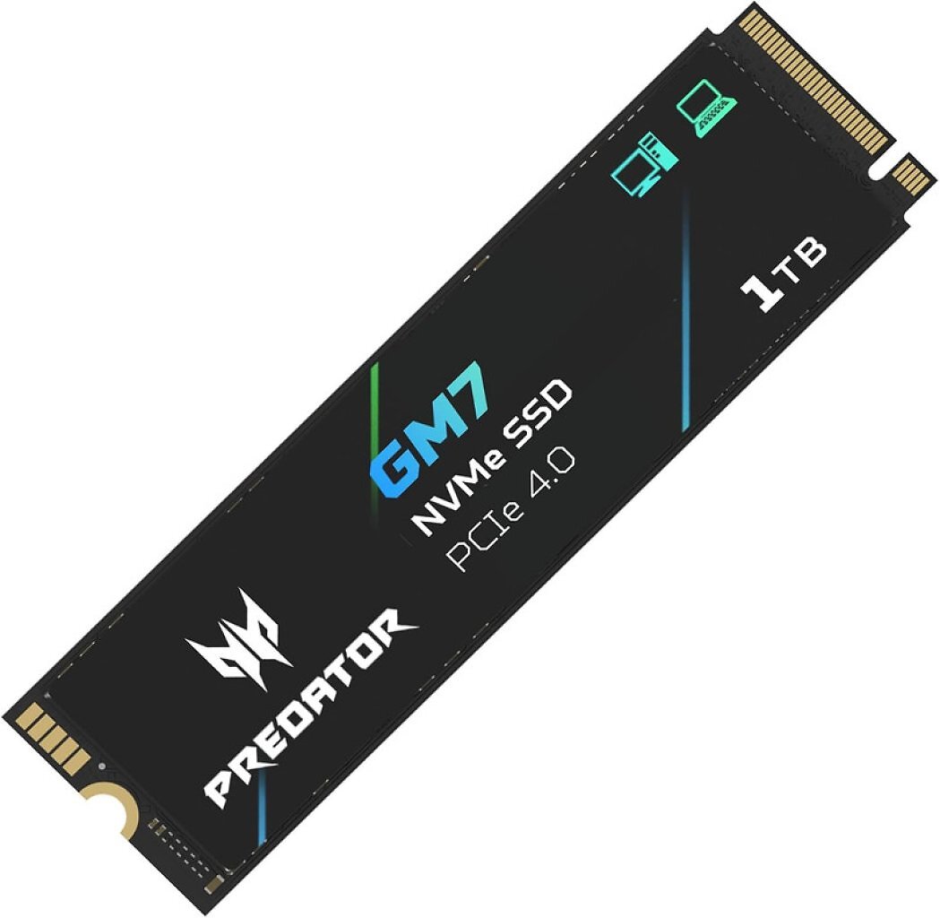 [23/06/2026] Dank PCI-Express 4.0 ×4, bis zu 7.400 MB/s und TLC-NAND bietet die Acer GM7 eine gute Praxisleistung.