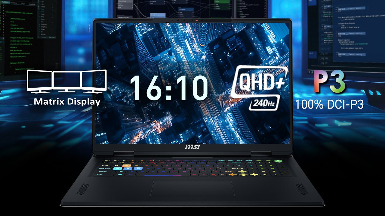 Beide Vector-Modelle verfügen einen QHD+-Bildschirm mit 240-Hz-Technologie.
