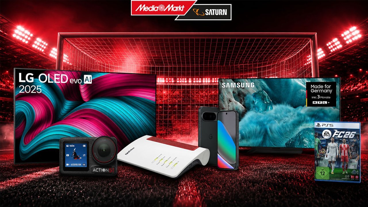 [12/06/2026] Zu jedem WM-Spiel neue Deals / WM Angebote bei MediaMarkt: LG OLED C5, DJI Action-Cam, Fritzbox 7690 u.v.m.