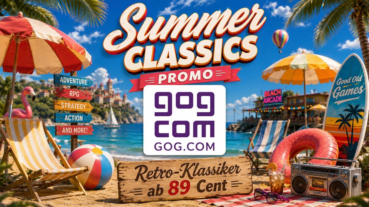 [20/07/2026] Der aktuelle Sale bei GOG.com bietet Retro-Klassiker zum absoluten Schnäppchenpreis.