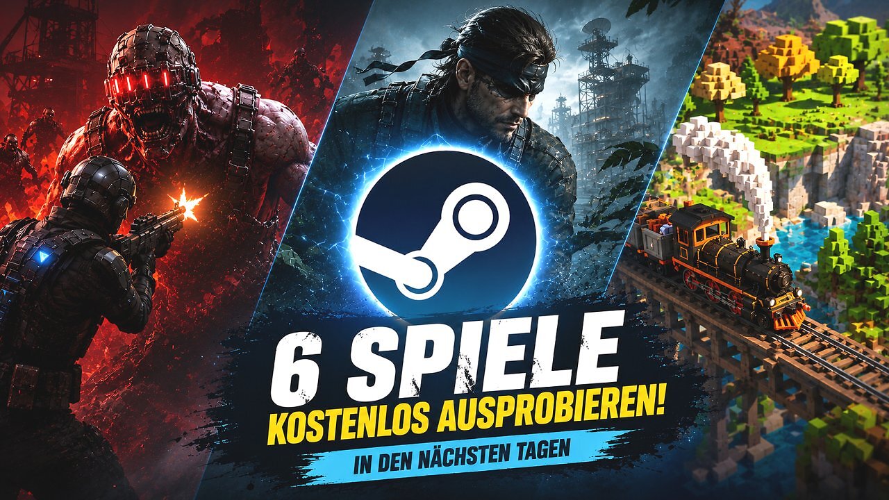 [24/07/2026] Bei Steam finden derzeit sechs Gratis-Aktionen mit Spielen im Wert von fast 180 Euro statt.