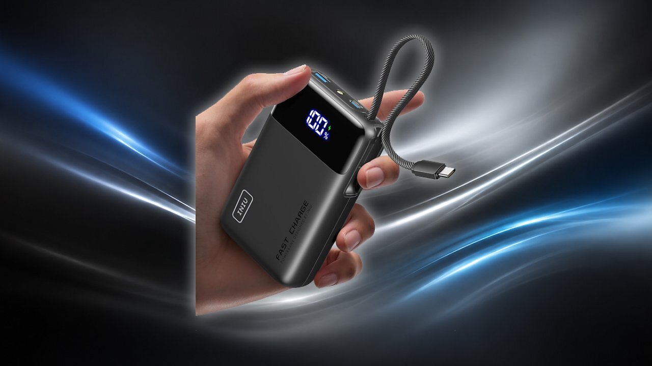 [21/07/2026] INIU 45W Power Bank, Ultra Klein 20000mAh Powerbank mit Integriertem USB C Kabel, Schnellladen Externe Handyakkus, Flugzeug Geeignet, Reise-Essential für iPhone 17 16 15, Samsung S22, Xiaomi, iPad etc Amazon Angebot