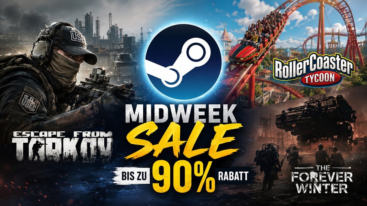[14/07/2026] Der aktuelle Steam Midweek Sale gewährt euch Rabatte von bis zu 80 Prozent. (1)