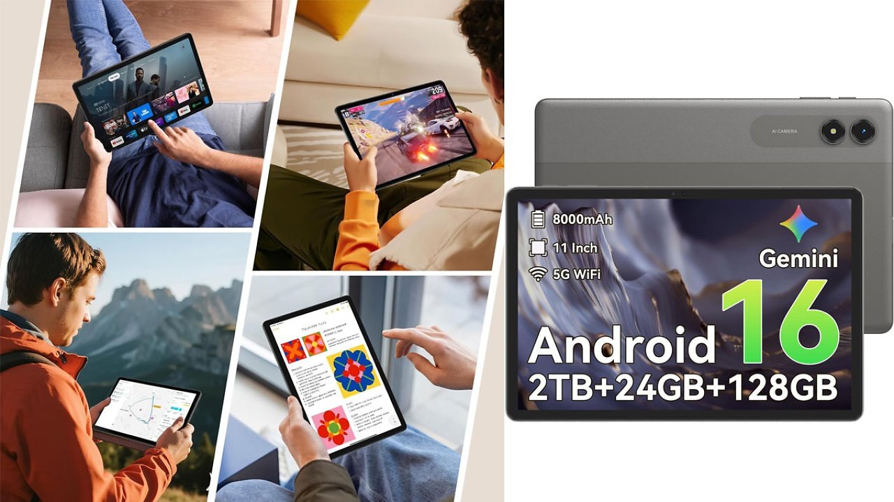 [06/07/2026] 11-Zoll-Tablet nur 105€: Befristeter Amazon-Deal - mit Android 16, 128 GB Speicher & 2h-Schnellladung