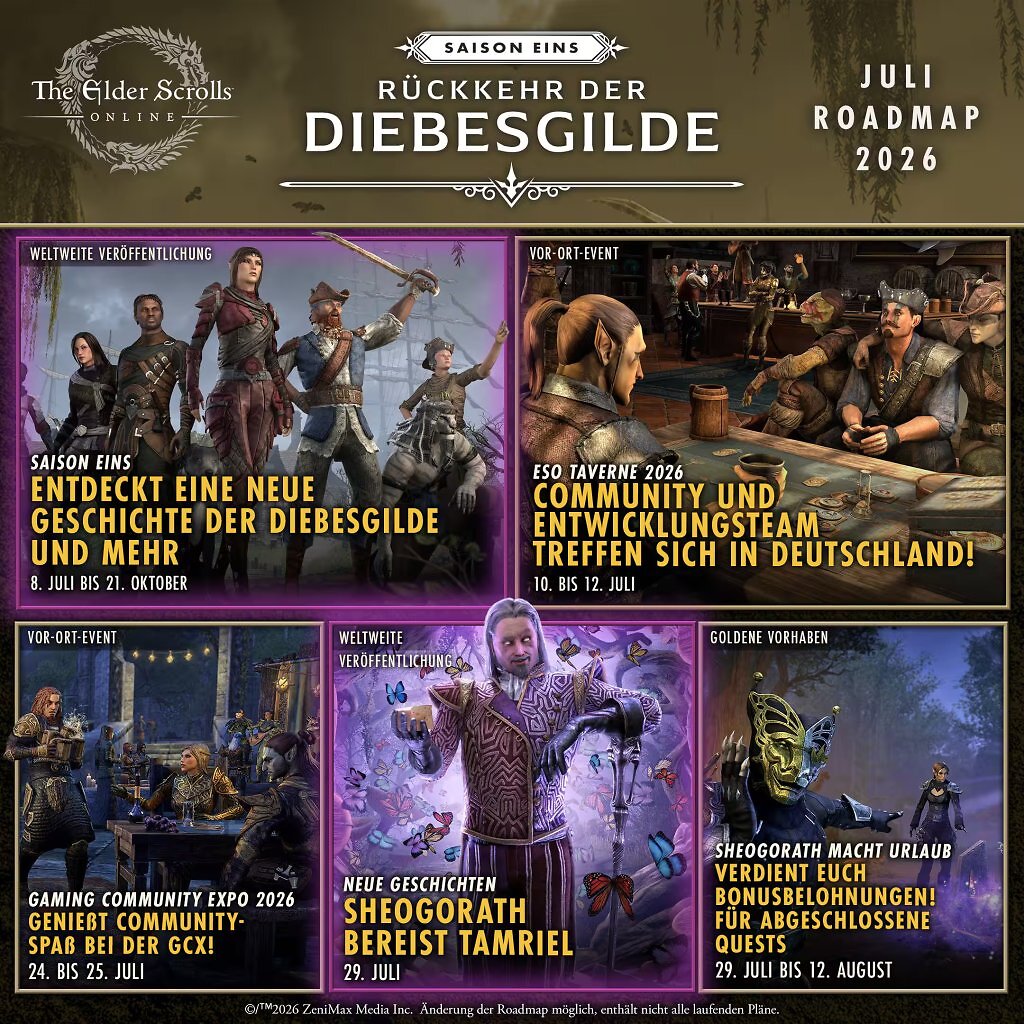 [01/07/2026] Diese Events warten im Juli in TESO auf euch