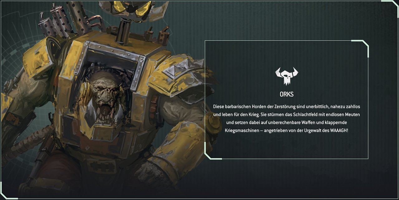[01/07/2026] Wie die Space Marines gehören auch die Orks fest zu Warhammer 40.000. Sie sind laut, zerstörungswütig und rollen mit roher Gewalt über alles hinweg, was sich ihnen in den Weg stellt.