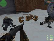 Gem&uuml;tliches Sit-In: Was hier aussieht wie das Treffen einer CS-Selbsthilfegruppe, ist tats&auml;chlich das Ergebnis der ge&auml;nderten Todesanimationen der deutschen Counter-Strike-Version.