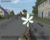 Gefechte aus dieser N&auml;he &uuml;berleben Sie nur mit viel Gl&uuml;ck und mit der richtigen Waffe. Am unteren Bildschirmrand sehen Sie das Gruppenmen&uuml;, das die Soldaten unter Ihrer Kontrolle anzeigt. &Uuml;ber die Funktionstasten rufen Sie das Befehlsmen&uuml; auf.