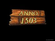 Das Anno 1503-Logo als Desktop-Hintergrund