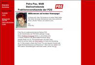Die Homepage von Petra Pau (PDS)