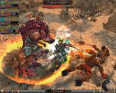 Dungeon Siege 2: Bis zu sechs Spieler können sich über LAN oder Internet zu einem Team zusammenschließen und kooperativ spielen.