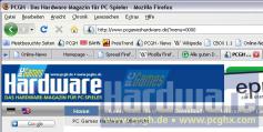 Die Menüleiste des neuen Firefox 3. (Bild: PCGH)