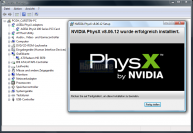 Die [b]Nvidia PhysX Systemsoftware[/b] v8.06.12 funktioniert auch in Systemen mit Radeon-Karten