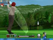 Mit Charakteren, die vom Aussehen einem Mange entsprungen sein könnten, ziehen Sie auf detailarme Golfparkours und versuchen, Ihre Gegner auszuspielen.