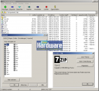 Der Dateimanager von 7-Zip 4.62 samt unterstützter Formate. (Bild: PCGH)