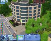 In diesem Hochhaus beginnt unsere Sim-Dame namens River Tam ihre Karriere als Wirtschaftsexpertin. Vorerst sind jedoch ihre Fähigkeiten als Kaffeekocherin gefragt.